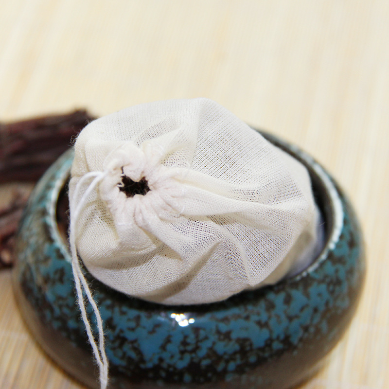 10 * 15cm cotton yarn bag hot pot braised slag bag medium and large fried medicine soup bag bamboo charcoal bag factory wholesale