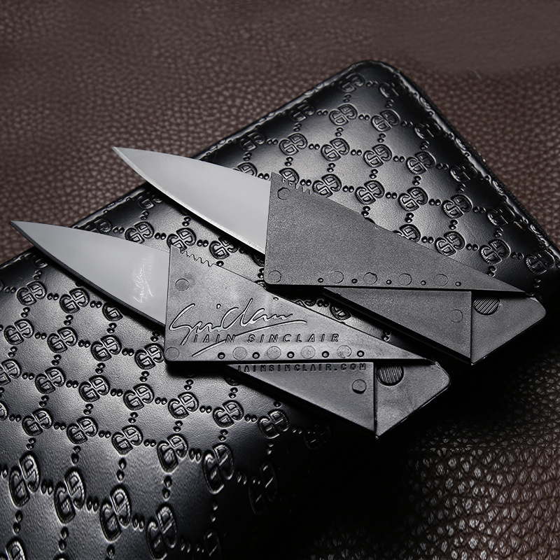 Credit Card Foldableing Knife Mini Business Card Knife Card Knife Fruit Knife Leather Supplies Tool Card Can Be Printed with Logo