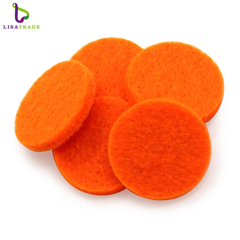 in stock stock round aromatherapy cotton/fiber cotton core can drop essential oil for 20/25/30MM aromatherapy pendant