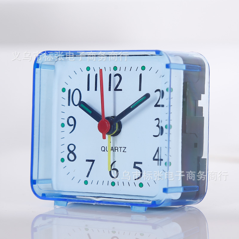 Simple Alarm Clock for Primary School Students, Square Mini Small Desk Clock, Children's Bedroom Bedside Clock Manufacturer Wholesale