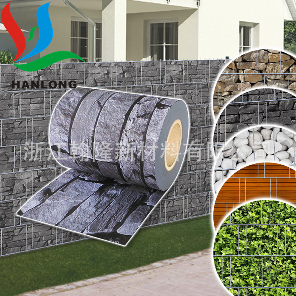 Hanlong Manufacturer Wholesale German Fence Fence Cloth Fence Wall Pvc Clip Mesh Cloth Fireproof Fence Fence Cloth