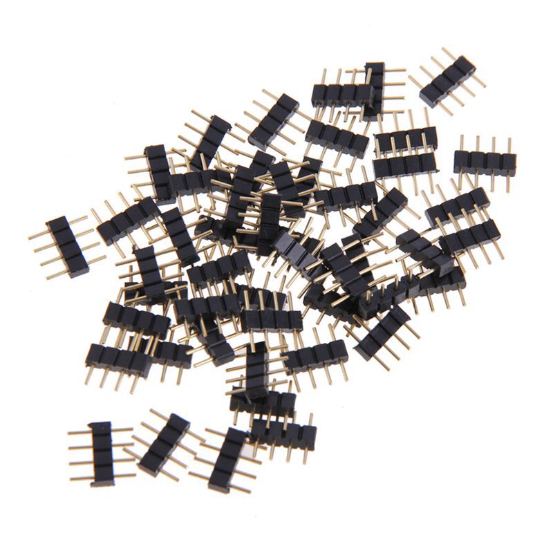 RGB4p pin LED strip pin 2.54 black 4pin strip pin a large number of in stock