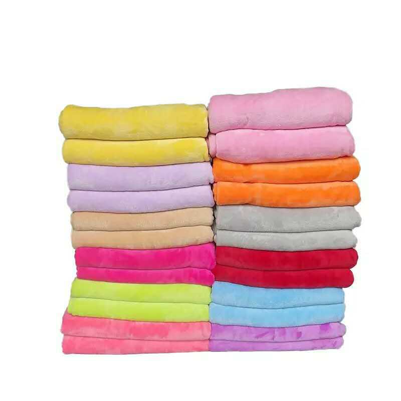 Flannel Blanket Printed Plain Faleinel Blanket Children's Blanket Pet Blanket Gift Blanket Wholesale