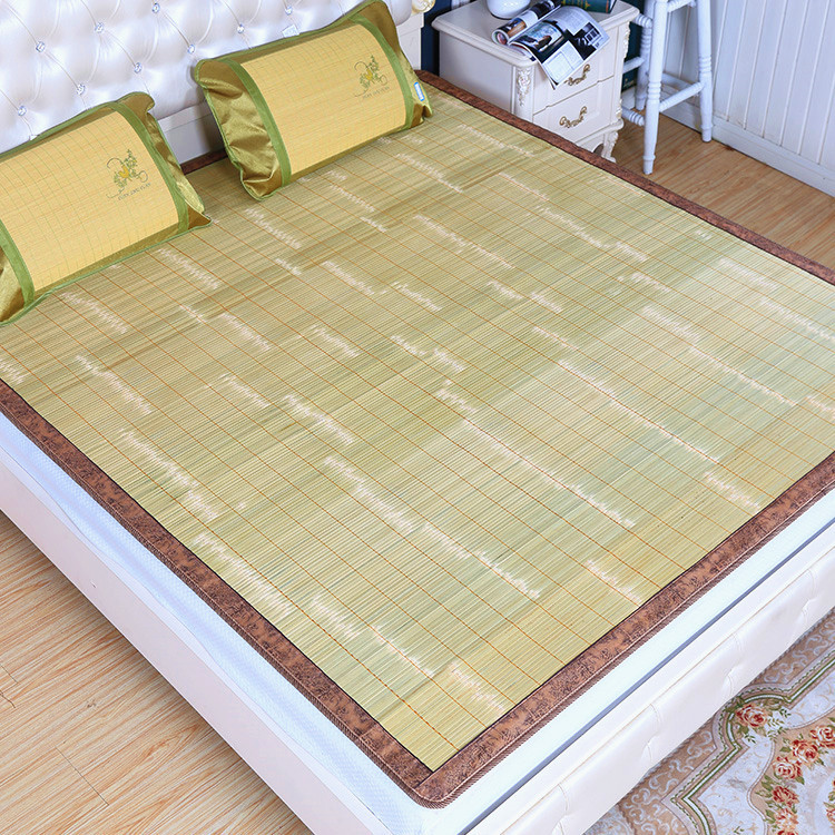 Скребковый зеленый большой двусторонний прямой бамбуковый мат 1.5, происхождение Anji, оптовая продажа, мат 1.5 метра, мат для прилавка, одно поколение волос