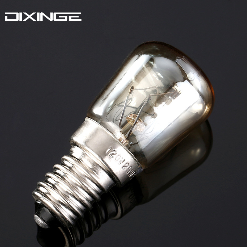 Лампа для духовки высокой температуры 300 градусов T25 термостойкая 25W E14 маленькая лампа лампа накаливания для духовки