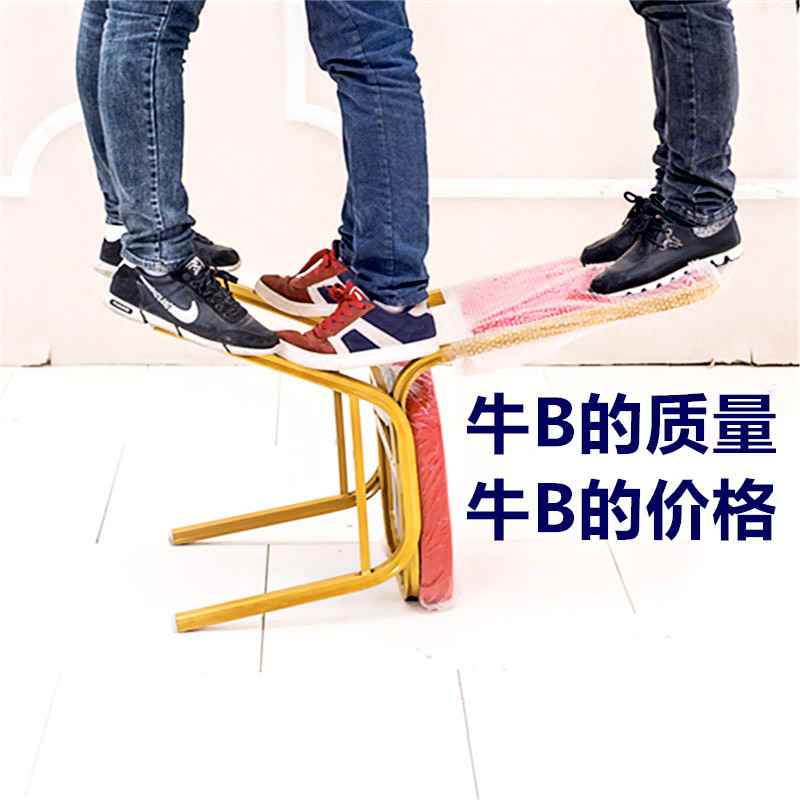 Hotel Chair Aluminum Alloy Banquet Chair Conference Training Chair General Chair Wedding Exhibition Chair Hotel Red Dining Chair