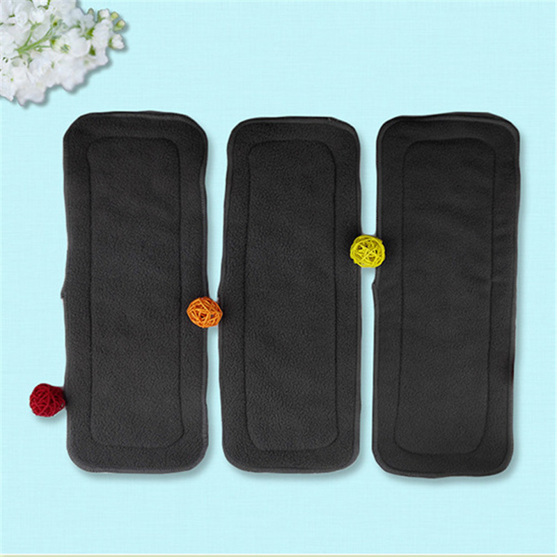 Multi-specification Washable Bamboo Charcoal Fiber Baby Diapers Newborn Absorbent Breathable Soft Diapers OEM
