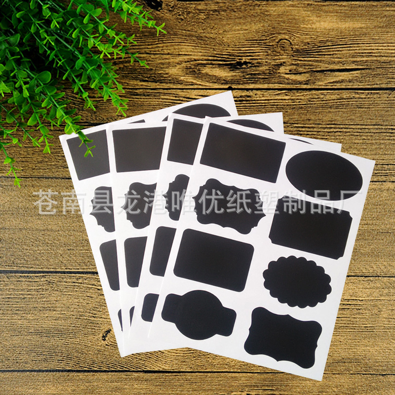 Blackboard Stickers Removable Frosted Blackboard Stickers Pvc Can Be Erased Repeatedly Blackboard Labels Manufacturer Supplies