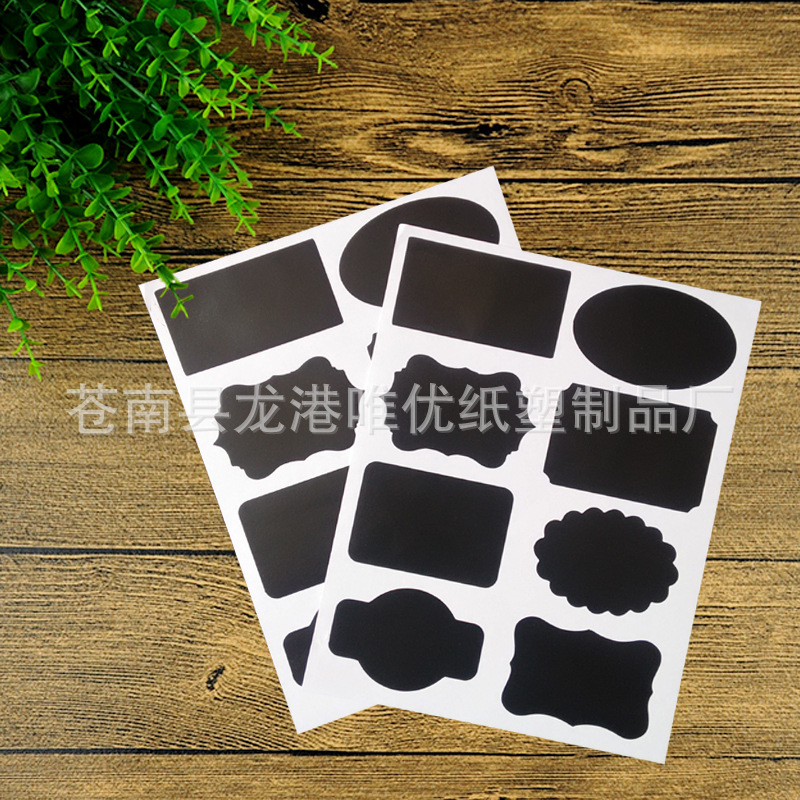 Blackboard Stickers Removable Frosted Blackboard Stickers Pvc Can Be Erased Repeatedly Blackboard Labels Manufacturer Supplies