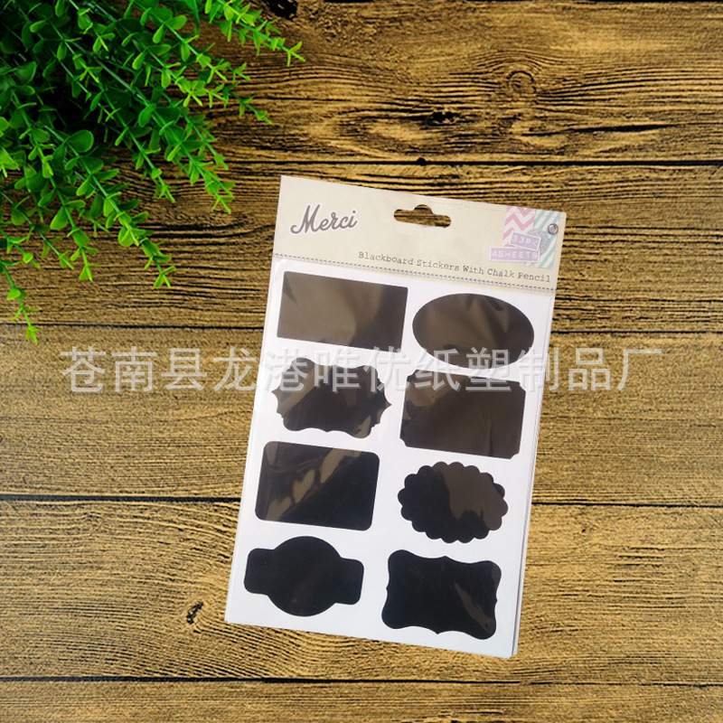 Blackboard Stickers Removable Frosted Blackboard Stickers Pvc Can Be Erased Repeatedly Blackboard Labels Manufacturer Supplies