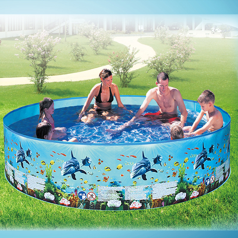 Amazon Cross-Border Large Outdoor Inflatable Swimming Pool Round Foldable Home Pool Children's Paddling Pool Wholesale