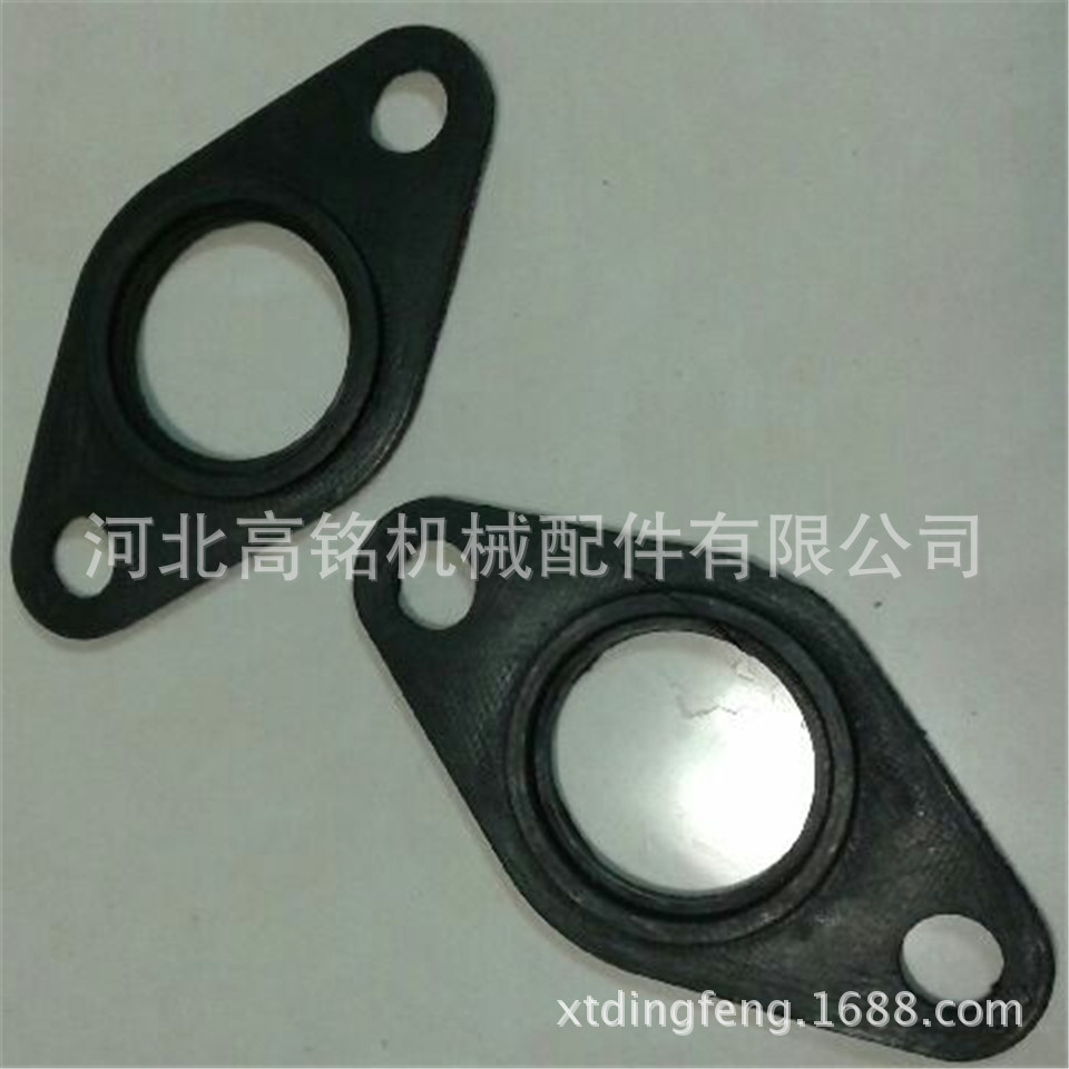 Railway locomotive axle box pull rod end cover pad transverse shock pad intercooler pad water inlet branch pipe rubber ring rubber cone