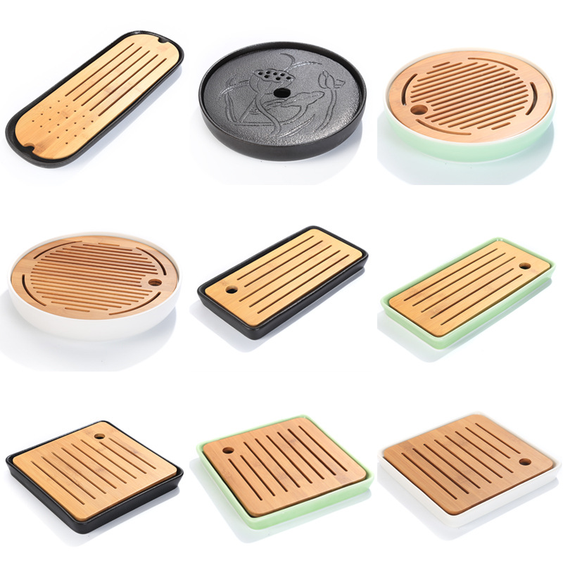 Поднос для чая Лянцзун квадратный бамбуковый поднос для сушки японский поднос с водой для путешествий аксессуары для чайного набора кунг-фу