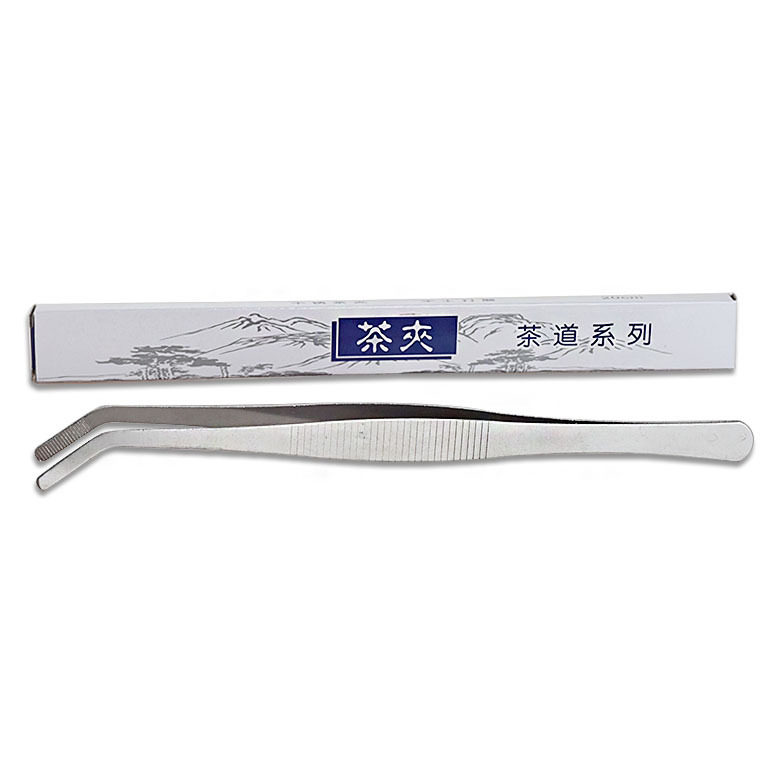 Чайный набор Гунфу с 19 см толстыми щипцами из нержавеющей стали (13-я годовщина) 1.3 см