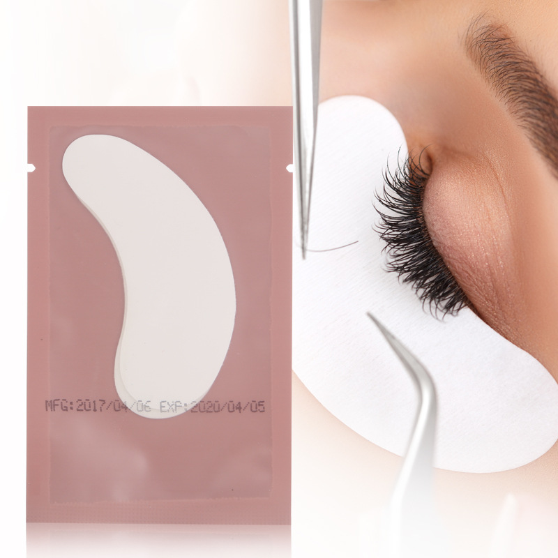 Wholesale grafting eye patch isolation eyelash pad paper eye circulation hydrating eye mask pink eyelash eye patch