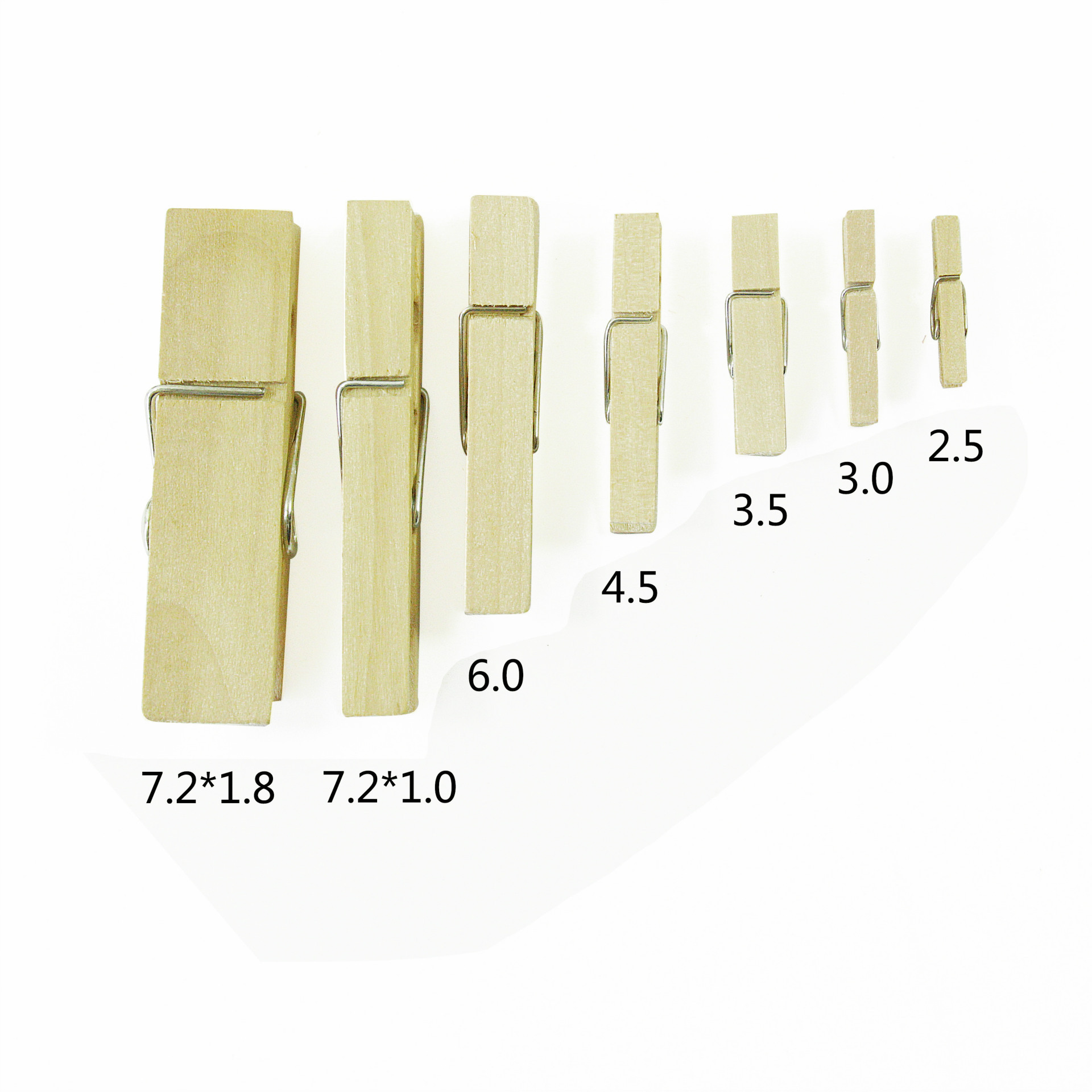 Зажим для фотографий 2.5-10 см, деревянный зажим для хранения, 50 штук в упаковке