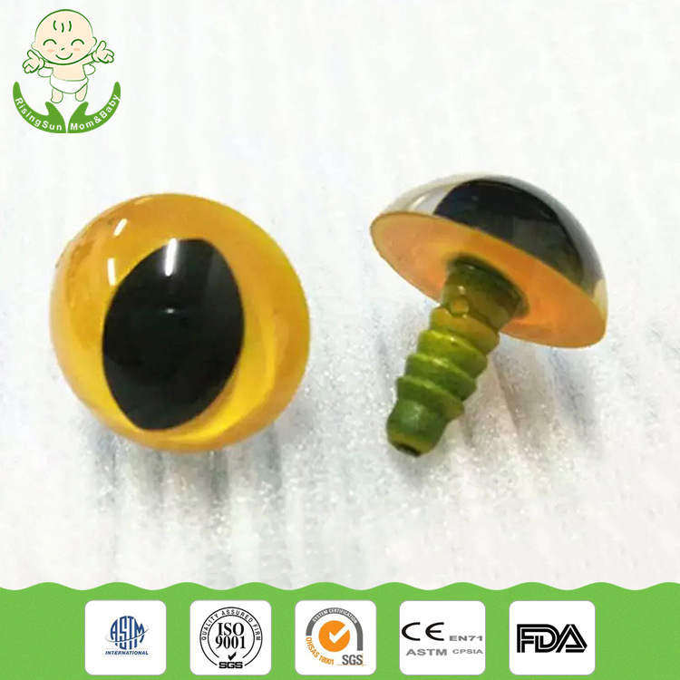 Spot high quality cat eye plush toy eyes accessories diy handmade simulation animal plastic eyes
