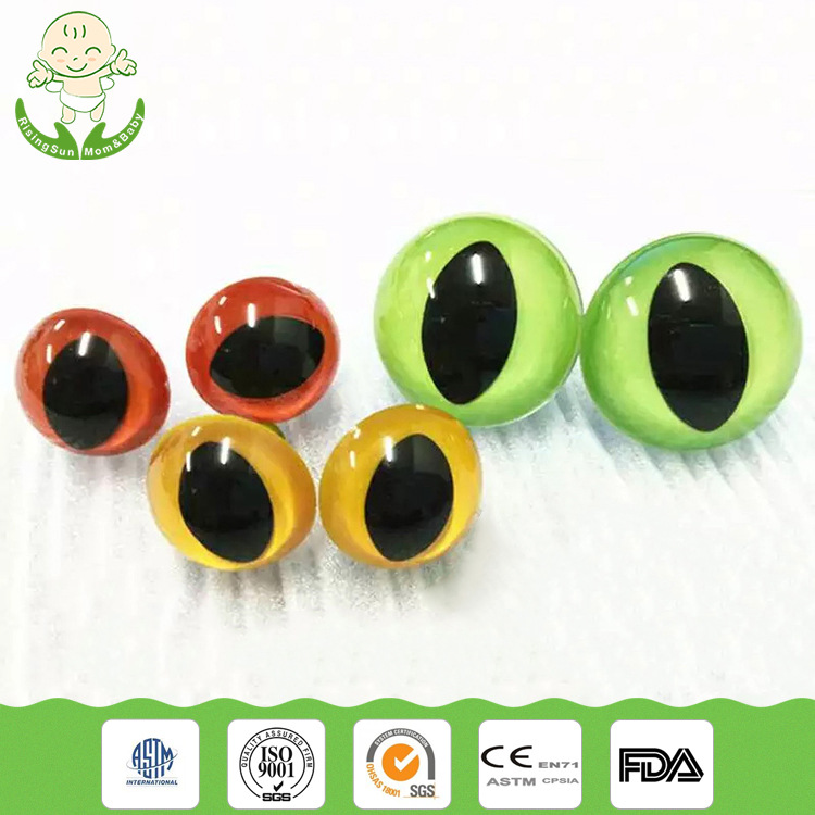 Spot high quality cat eye plush toy eyes accessories diy handmade simulation animal plastic eyes