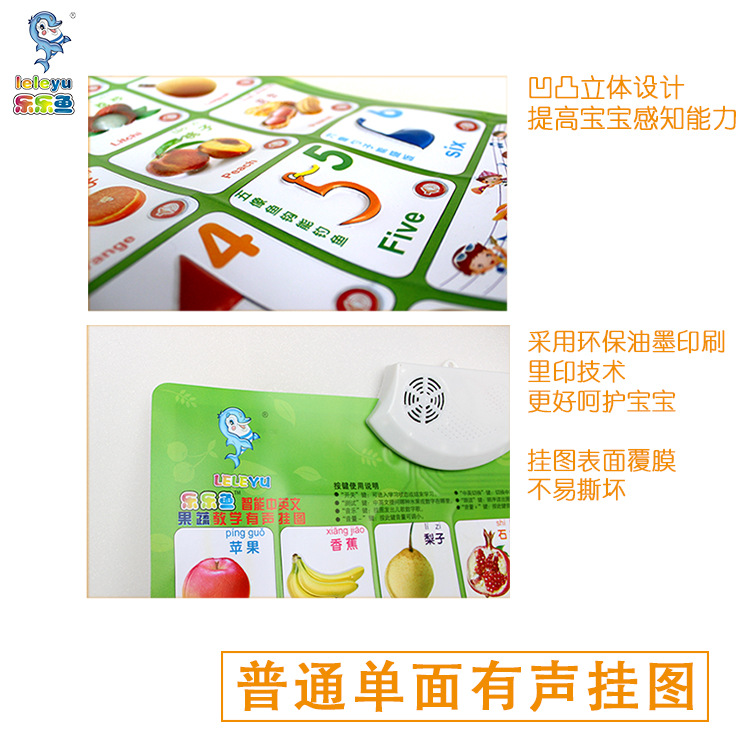 Leleyu Educational Audio Wall Charts 22 Standard Wall Charts Audio Wall Charts Kidsren's Toys Early Education Supplies
