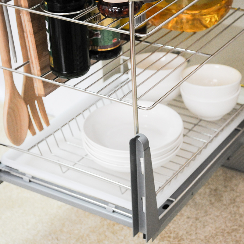Factory direct Shane stainless steel kitchen basket cabinet knife basket seasoning basket basket wholesale knife holder