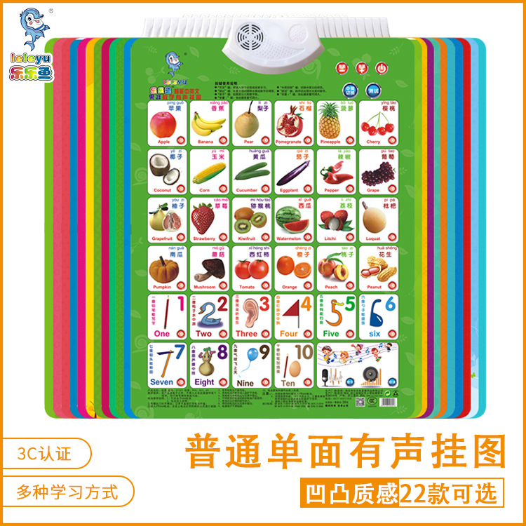 Аудио настенные плакаты Leleyu 22 Стандартные настенные плакаты Аудио настенные плакаты Образовательные игрушки для детей