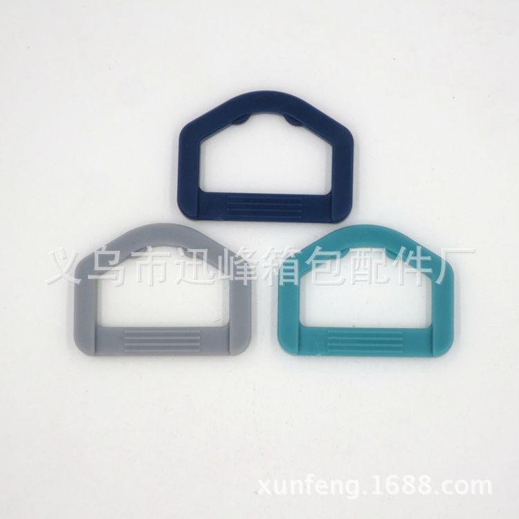 Manufacturer Wholesale Plastic Pentagonal Ring D-Shaped Buckle Outdoor Luggage Accessories Semi-Circular Support Color DIY Fixing Buckle