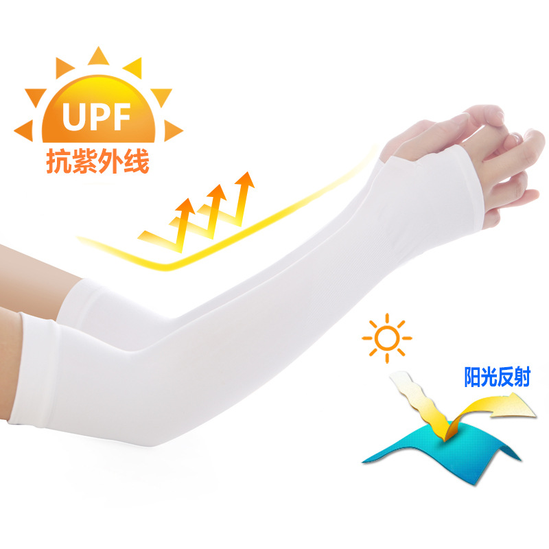 Ice Sleeve Sunscreen Women's Ice Silk Sleeve Men's Sunscreen Sleeve Ice Cool Summer Sunscreen Hand Sleeve Men's and Women's Driving Ice Sleeve Arm Protector