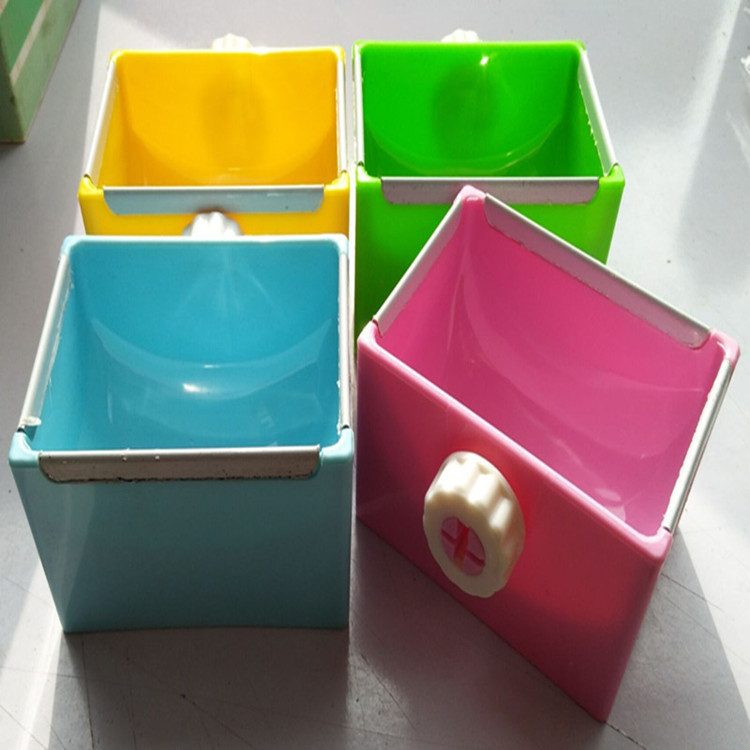 Контейнер для корма против укусов для мелких животных, с фиксированной миской для кроликов, морских свинок и шиншилл, с защитой от опрокидывания и жевания