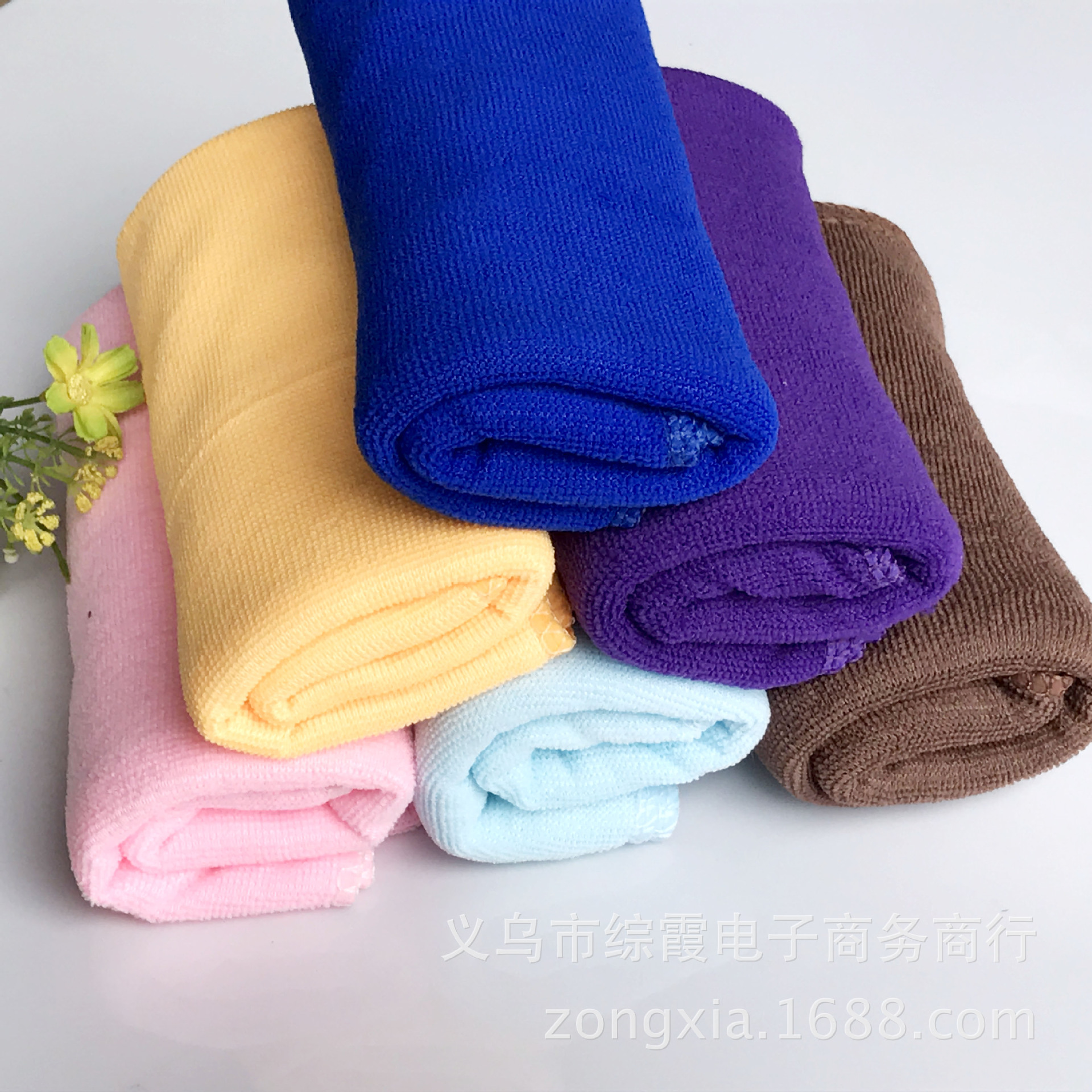 Microfiber towel car wash towel 30*70 car towel nano 25 small square towel 3030 car towel