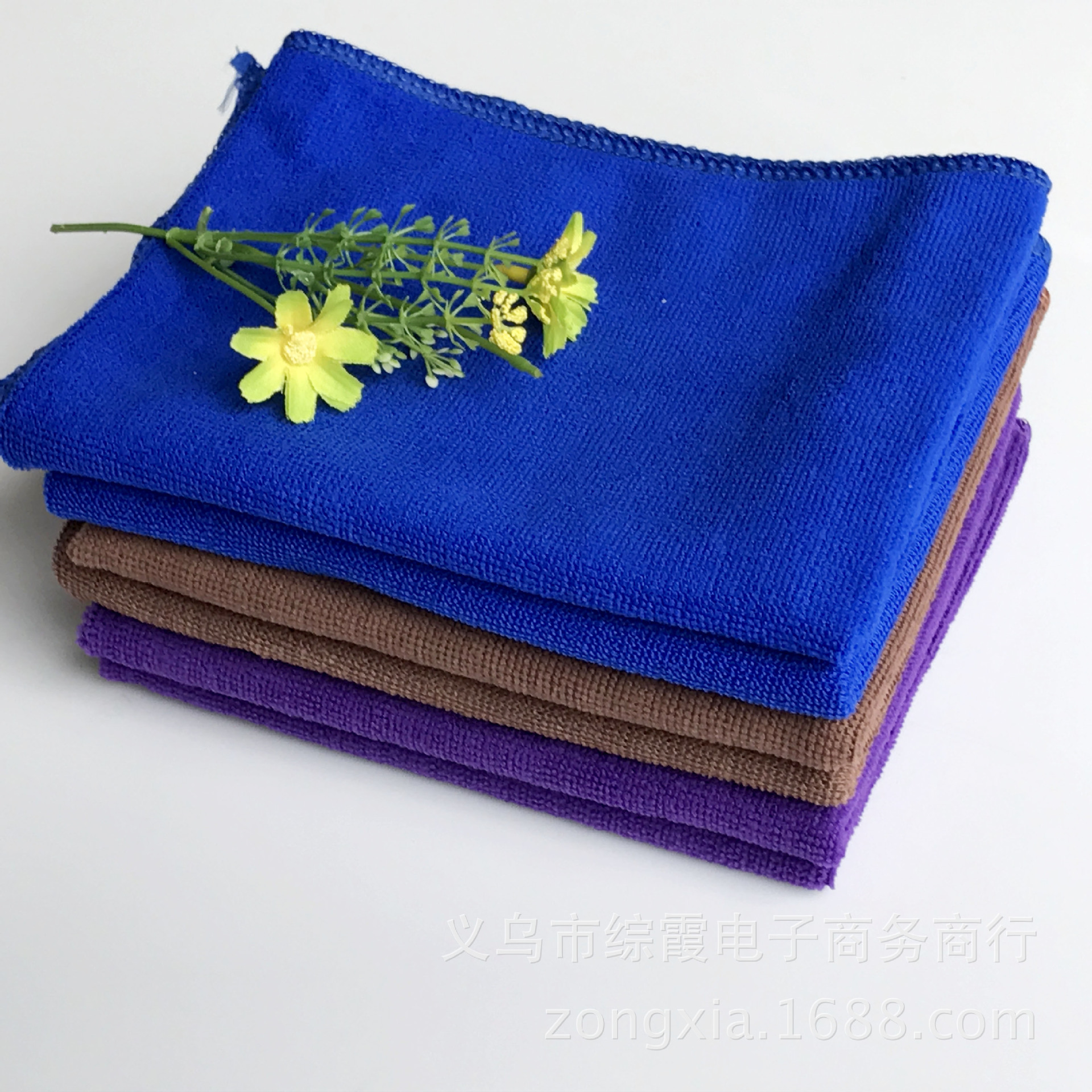 Microfiber towel car wash towel 30*70 car towel nano 25 small square towel 3030 car towel
