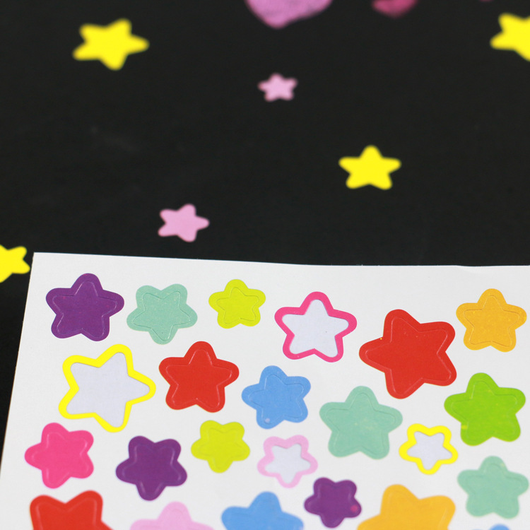 Sticker bulk color seal rainbow love Corner sticker single DIY photo album handmade accessories