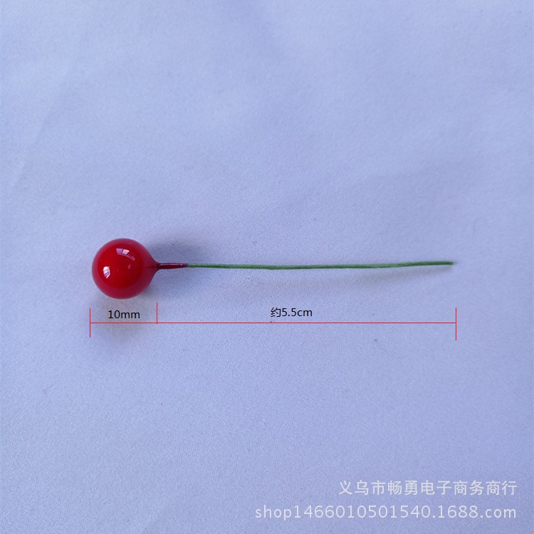 10mm Simulated Red Berry Wedding Candy Box Accessories Christmas Small Red Fruit Independently Made Cherry Beads Decorations in Stock
