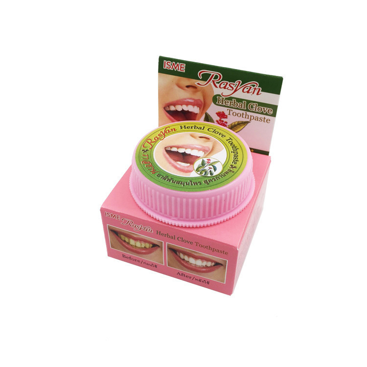General trade Thailand RASYAN tooth powder cleaning teeth smoke tea stains black yellow stains to tone toothpaste 25g