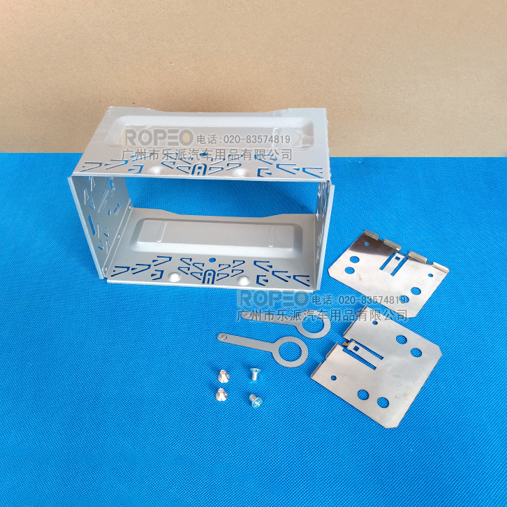 Applicable to Volkswagen ISO universal 2DIN iron frame car audio double spindle modification frame DVD navigation bracket panel