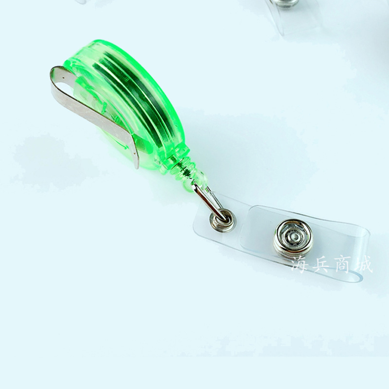 Easy pull-up badge manufacturer's certificate round easy pull-up badge glue drop metal buckle telescopic buckle 29 colors