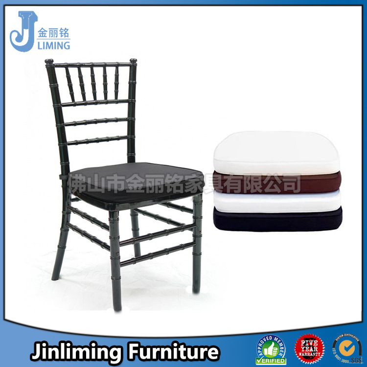 Dining Chair Cushion Hotel Chair Soft Seat Bag Wedding Bamboo Chair Removable Seat Bag 3-5cm Thick PU Cushion