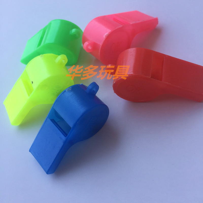 Color toy whistle referee children whistle small OK shape whistle without rope cheer fans Game Supplies