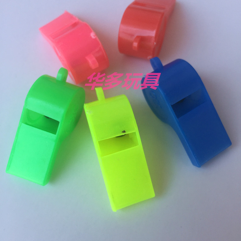 Color toy whistle referee children whistle small OK shape whistle without rope cheer fans Game Supplies