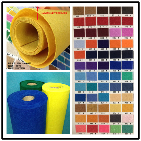 For 1.4MM thick color soft body polyester mordern NON WOVEN2.35 yuan/yard felt NON-woven fabric