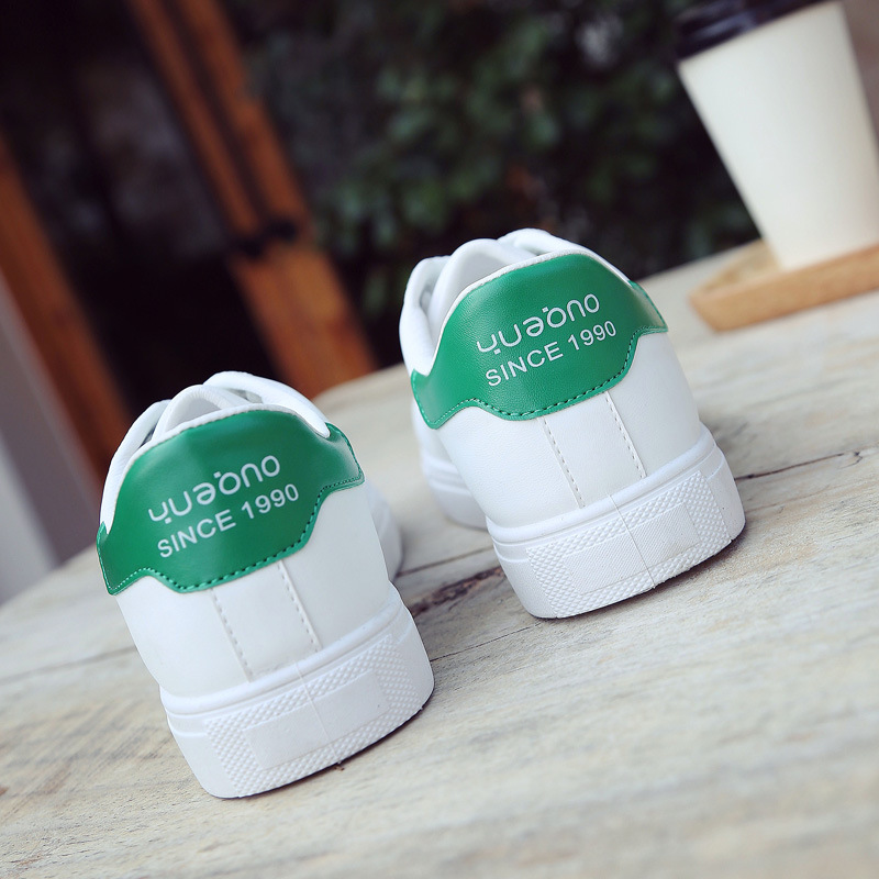 2025 Summer New White Shoes Women's Online Popular Korean Style Student Lace-up Board Shoes Flat Sports Casual Women's Shoes 6608