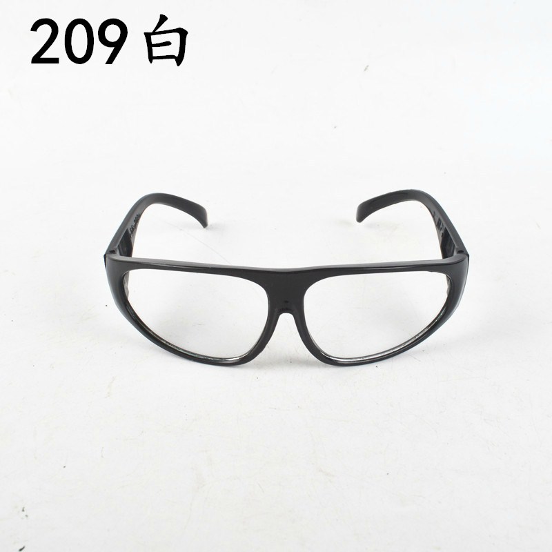 Wholesale 209 labor protection glasses UV-proof welding glasses windproof sand-proof splash-proof white flat goggles