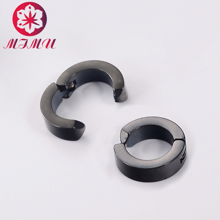 Ear buckle earrings without ear hole titanium steel ear clip non-fading anti-allergic earring high sense temperament ear jewelry wholesale