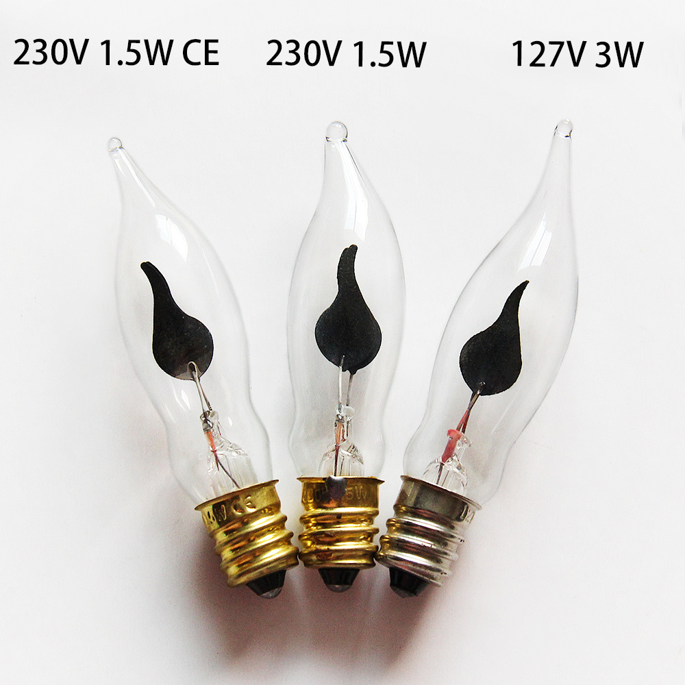 [Professional supply] Buddha table bulb flame bulb transparent decorative lamp