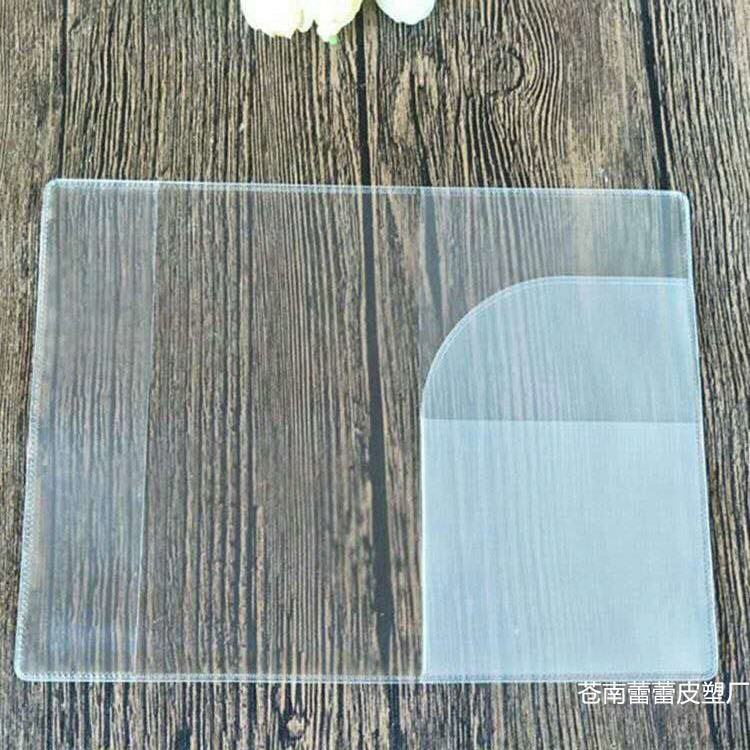 Factory Direct Supply Pvc Passport Cover Waterproof and Scratch-Proof Thickeneded Transparent Frosted Multi-Card Slot Passport Protective Cover Logo