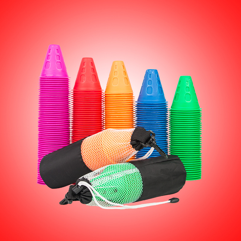 Roller slide pile windproof road pile thickened windproof flat flower pile roller slide obstacle foot mark roller slide club wholesale