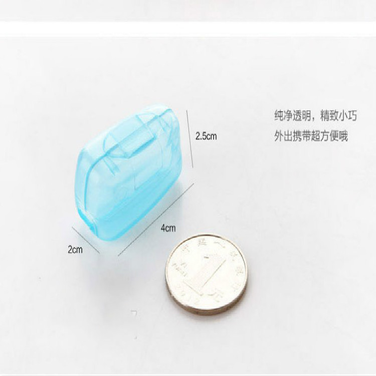 Transparent Travel Toothbrush Set Toothbrush Box Toothbrush Protective Head Toothbrush Head Protective Cover Bulk in Stock