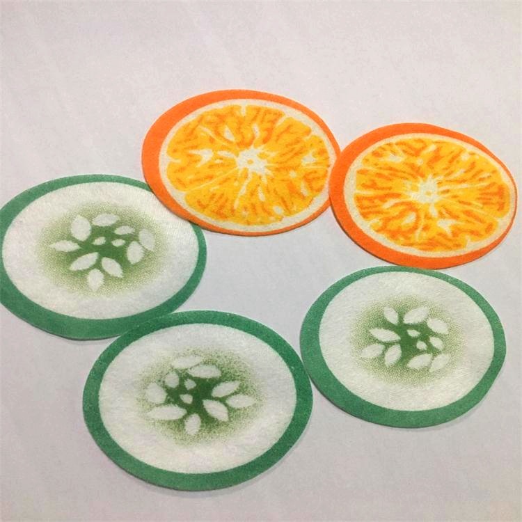 Factory direct non-woven printing cucumber eye mask paper disposable printing cucumber pattern printing eye mask