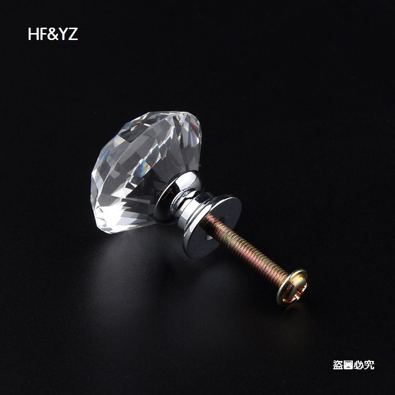30mm crystal handle drawer cabinet door kitchen cabinet hardware accessories handle direct door and window hardware handle
