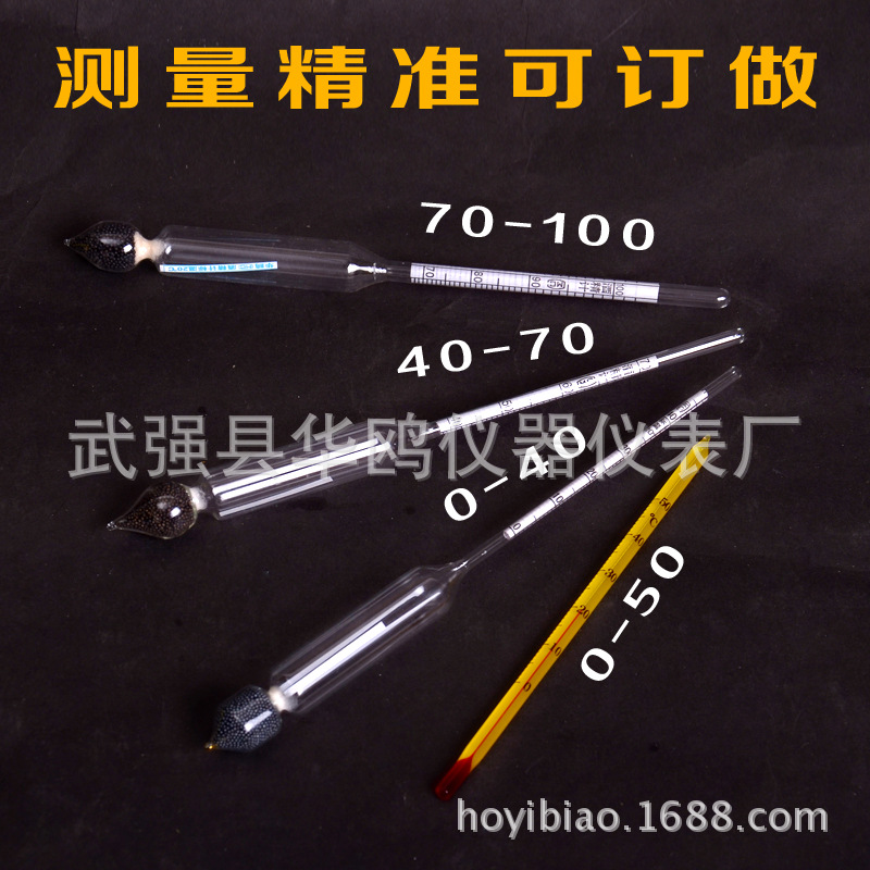 Wooden box alcohol meter 0-40 40-70 70-100 three groups wooden box alcohol meter alcohol concentration meter 0-100