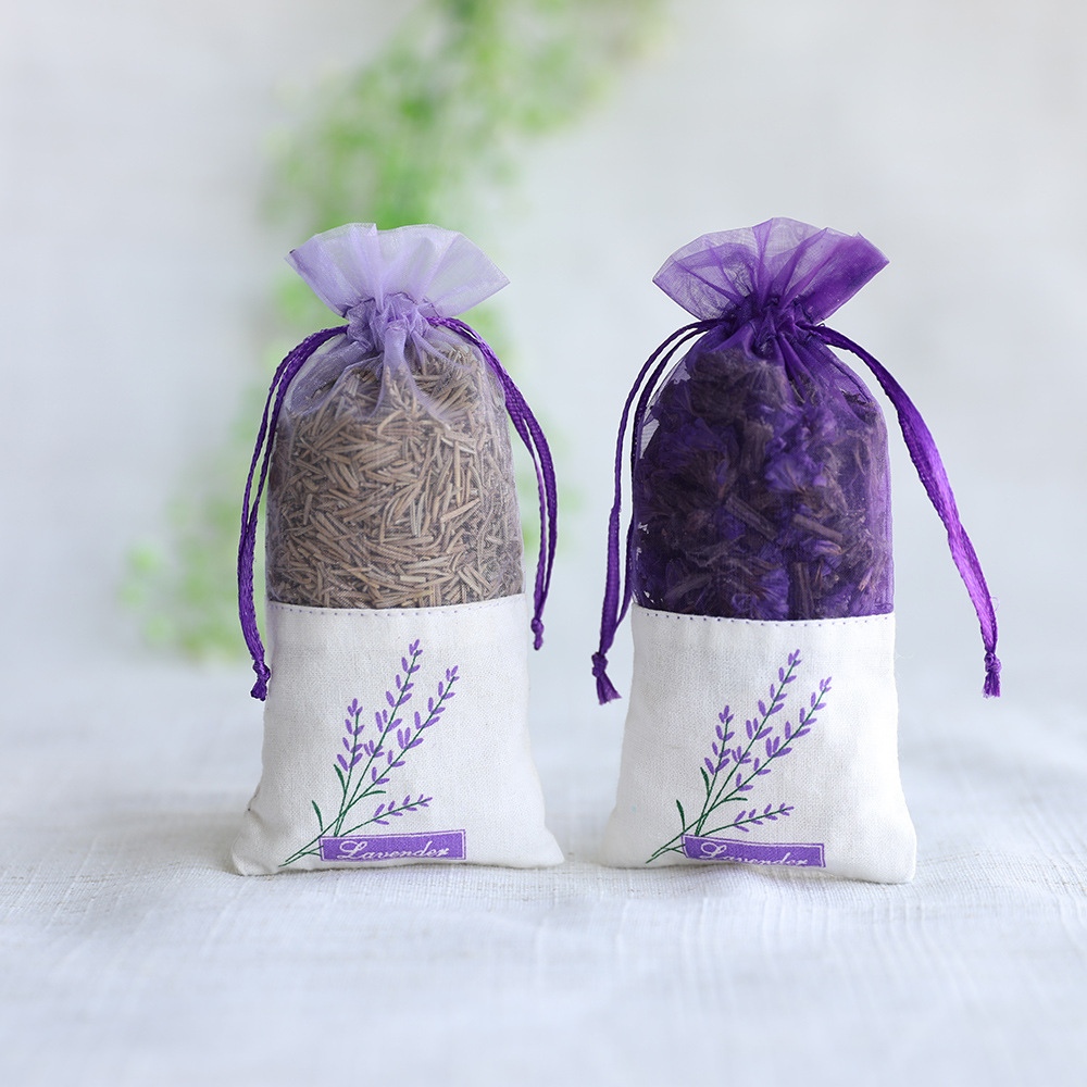 Drawstring drawstring sachet moxa leaf lavender sachet mesh bag wardrobe pendant vanilla medicine empty bag